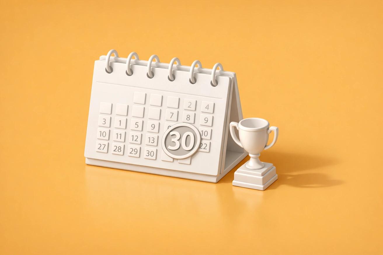 30-day habit challenge plan with daily guidance